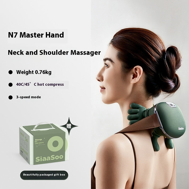 “Wireless Neck & Shoulder Massager – Deep Kneading Back & Shoulder Pain Relief”