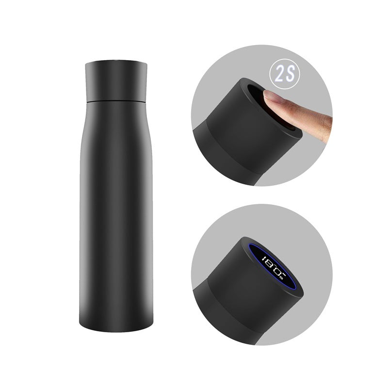 Smart Thermal Water Bottle with LED Temperature Display – 500ml Stainless Steel Insulated Cup