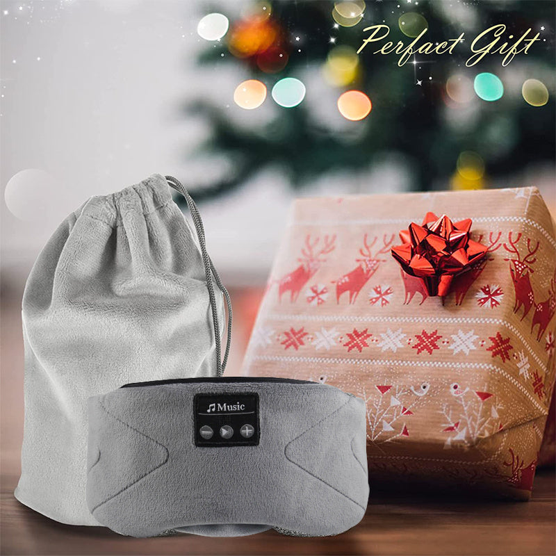 White Noise Bluetooth Sleep Eye Mask – Comfortable USB Rechargeable