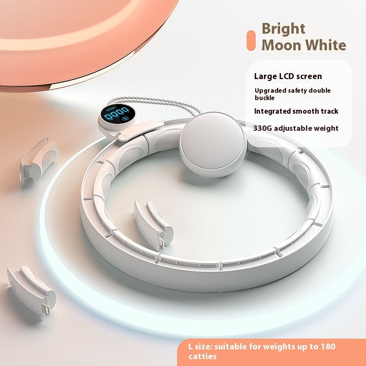 Smart Weighted Fitness Hoop – Adjustable, Removable, Digital Calorie Counter