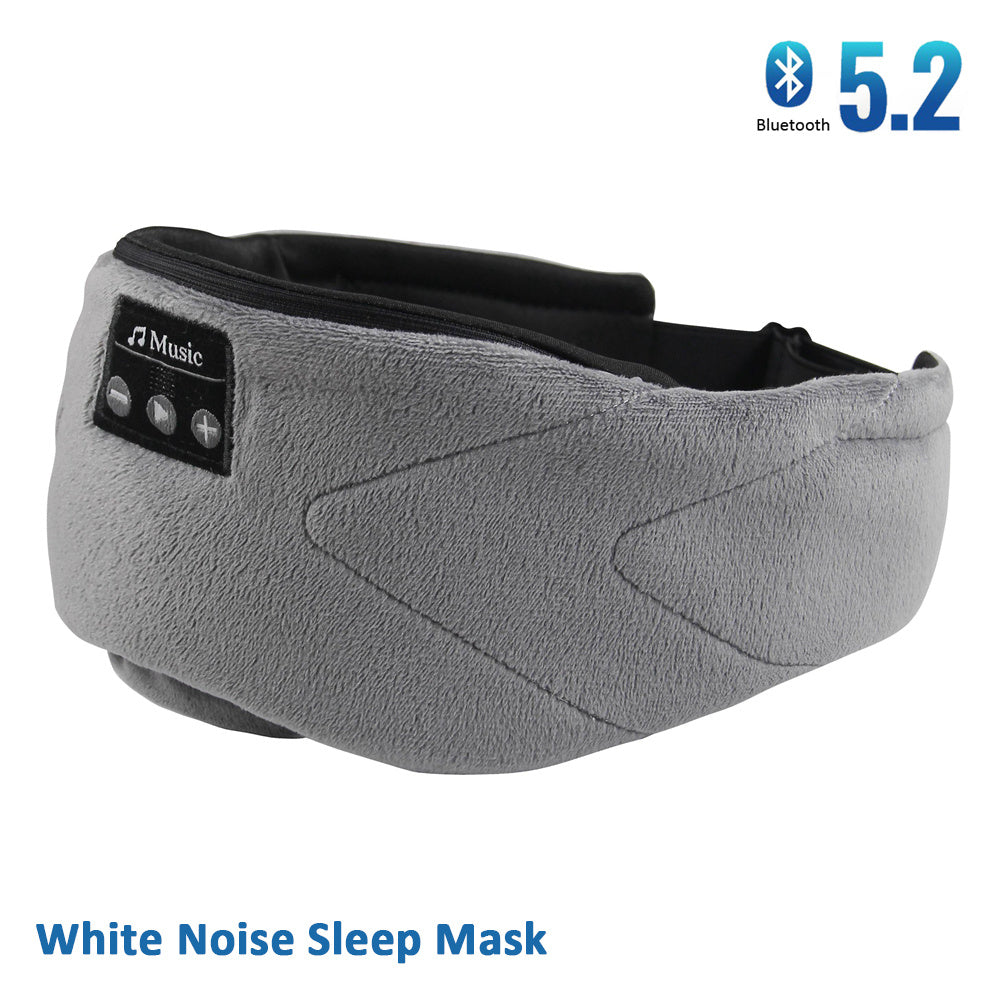 White Noise Bluetooth Sleep Eye Mask – Comfortable USB Rechargeable