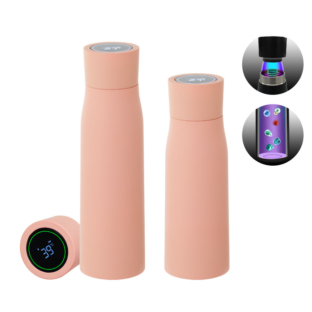Smart Thermal Water Bottle with LED Temperature Display – 500ml Stainless Steel Insulated Cup