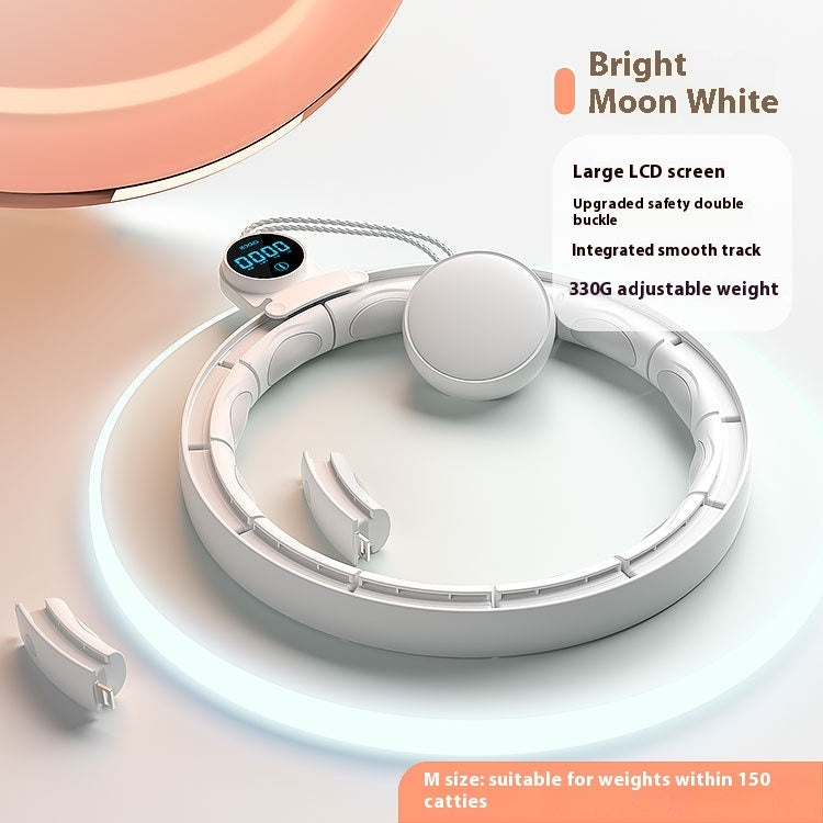 Smart Weighted Fitness Hoop – Adjustable, Removable, Digital Calorie Counter