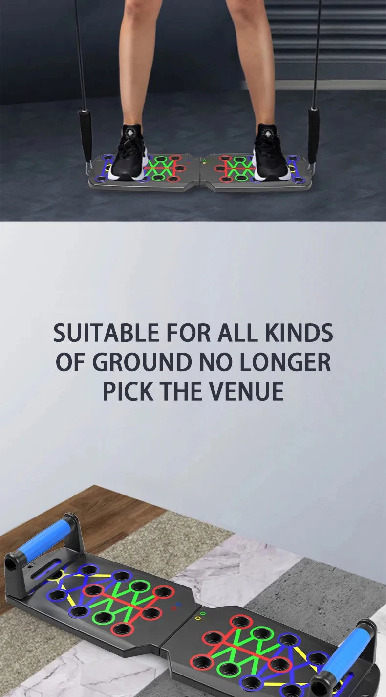 Push-up Board Set – Portable Foldable Fitness Equipment for Chest, Arms, Abdomen & Back Training