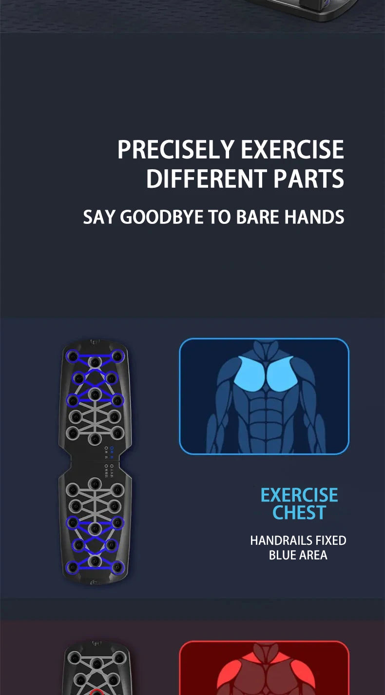 Push-up Board Set – Portable Foldable Fitness Equipment for Chest, Arms, Abdomen & Back Training