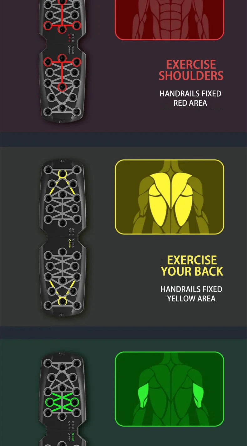 Push-up Board Set – Portable Foldable Fitness Equipment for Chest, Arms, Abdomen & Back Training