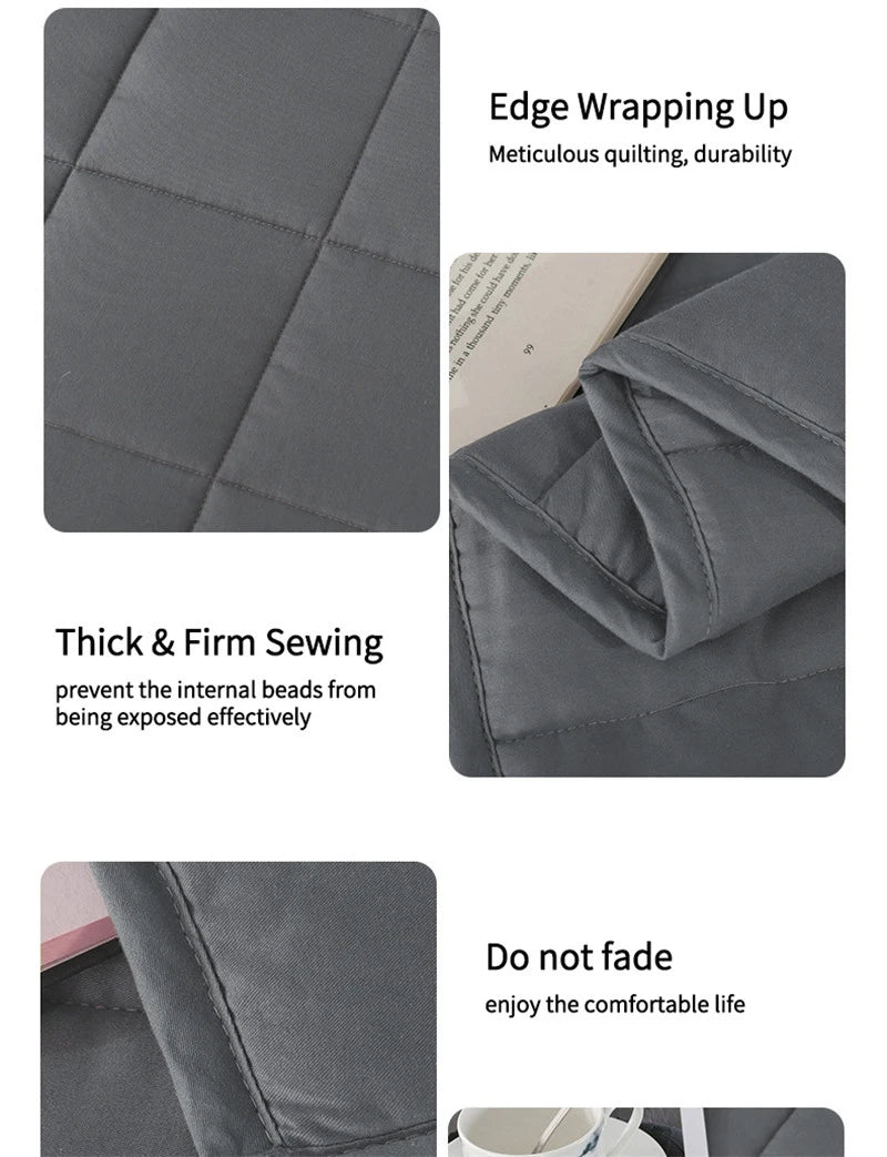 Weighted Blanket for Adults – Decompression Sleep Aid & Anxiety Relief