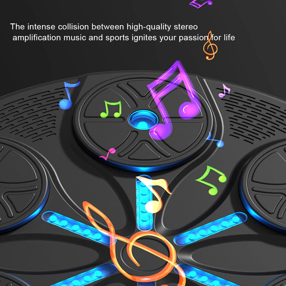 Smart Bluetooth Music Boxing Machine – Wall-Mounted Punch Trainer with Lights & Sound