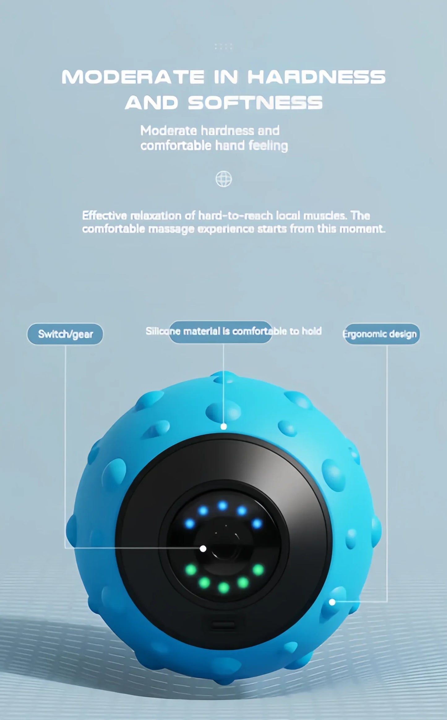 Electric Vibration Massage Ball – Deep Tissue Muscle Relaxation & Recovery Device