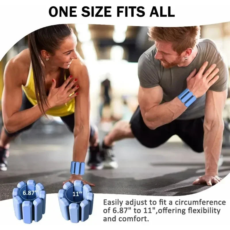Wrist & Ankle Weights for Women & Men – Adjustable Arm & Leg Weighted Bracelets for Yoga, Running, Cardio & Gym Workouts