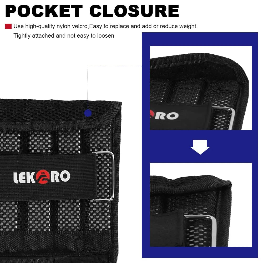 20kg Adjustable Weight Training Suit Empty Bag Fitness Running Vest, Hand And Foot Strength Training Physical Training Clothing