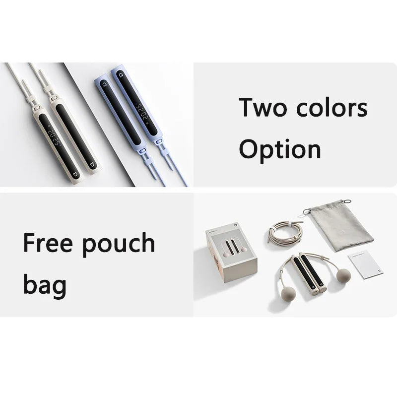 Xiaomi Mijia Smart Jump Rope 2 Bluetooth Fitness Weight Loss Exercise Counting Gravity Ball Skipping Fat Burning For Mihome APP