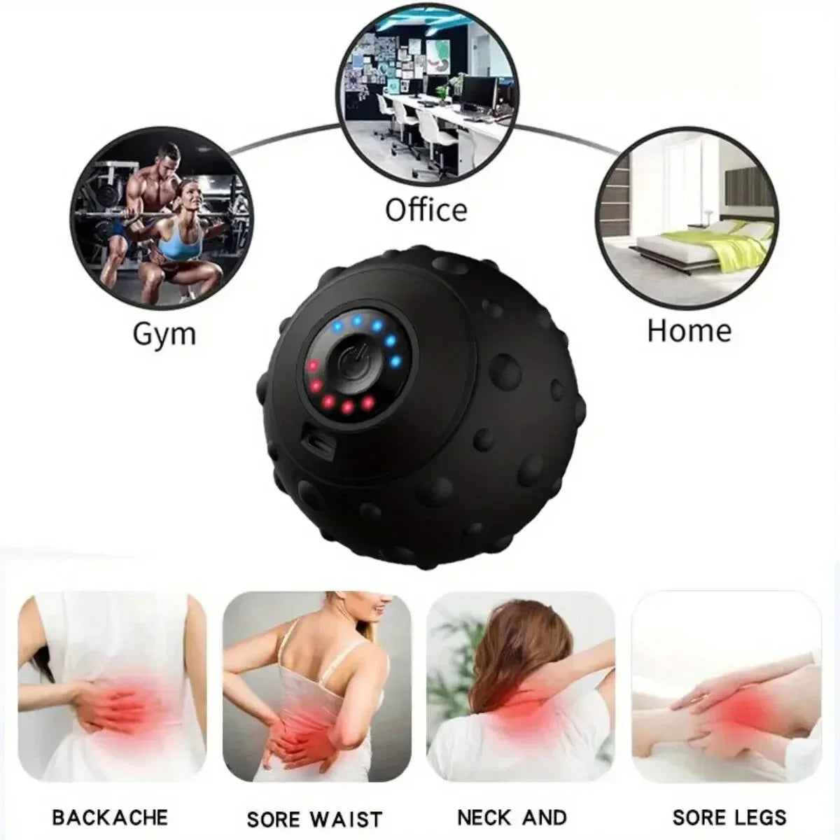 Electric Vibration Massage Ball – Deep Tissue Muscle Relaxation & Recovery Device