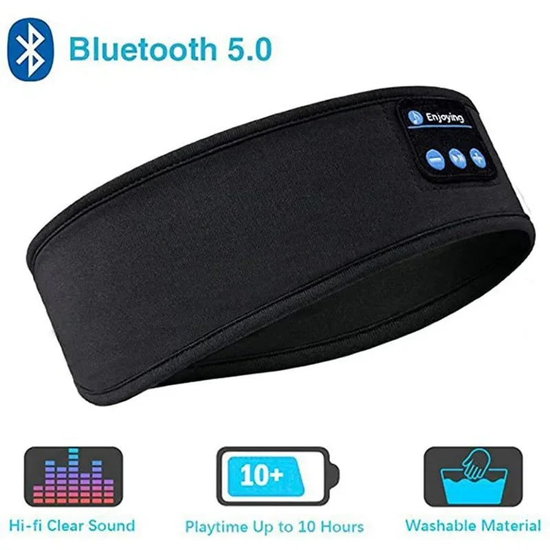 Bluetooth Sleep Headband Headphones – Wireless Music Sleep Mask for Sports, Travel & Relaxation