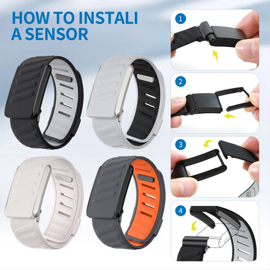 WHOOP SportFlex Wrist Band – Soft Silicone, Waterproof & Sweatproof, 4.0 Compatible