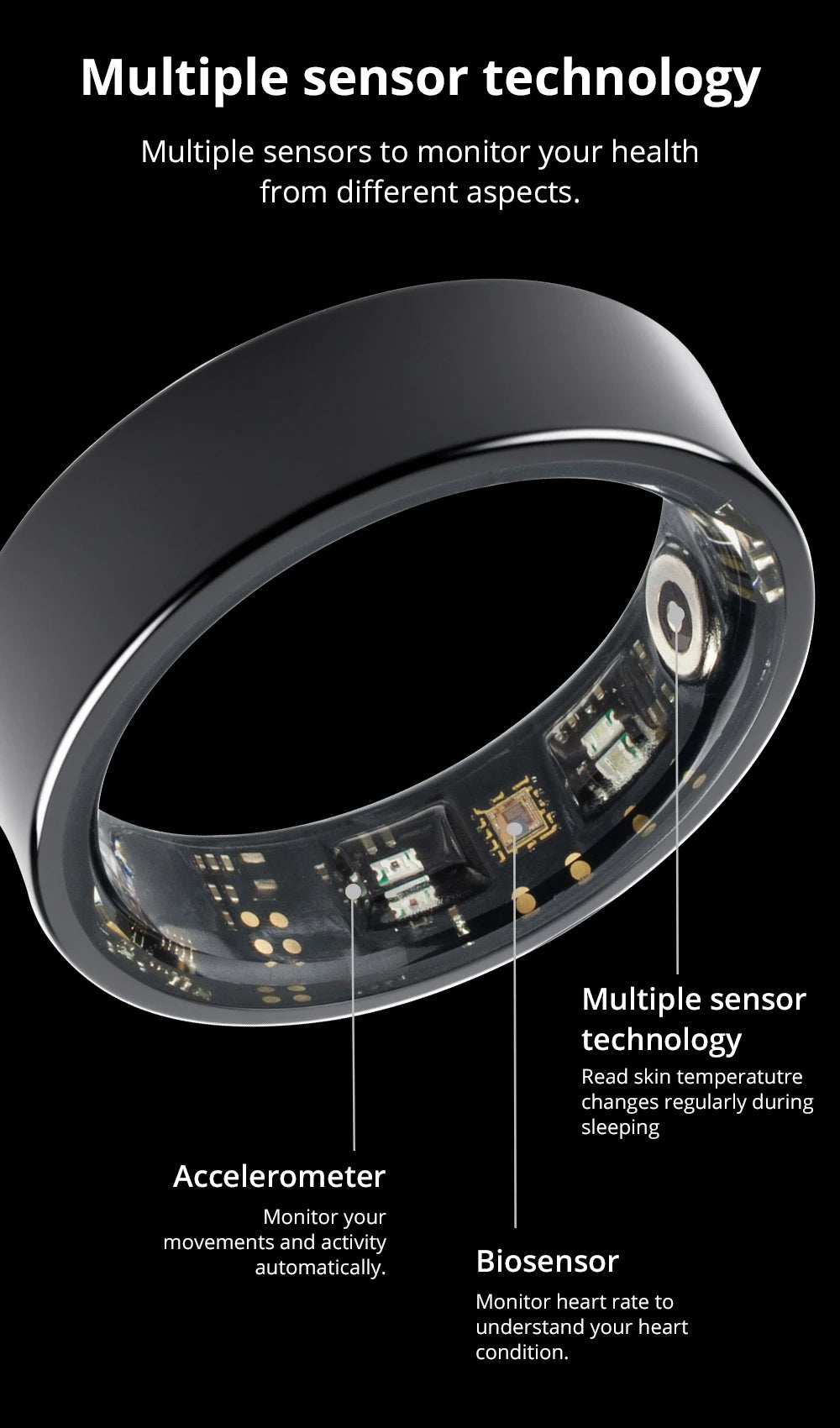 COLMI R09 Smart Ring – Body Temperature, Health & Sleep Monitor