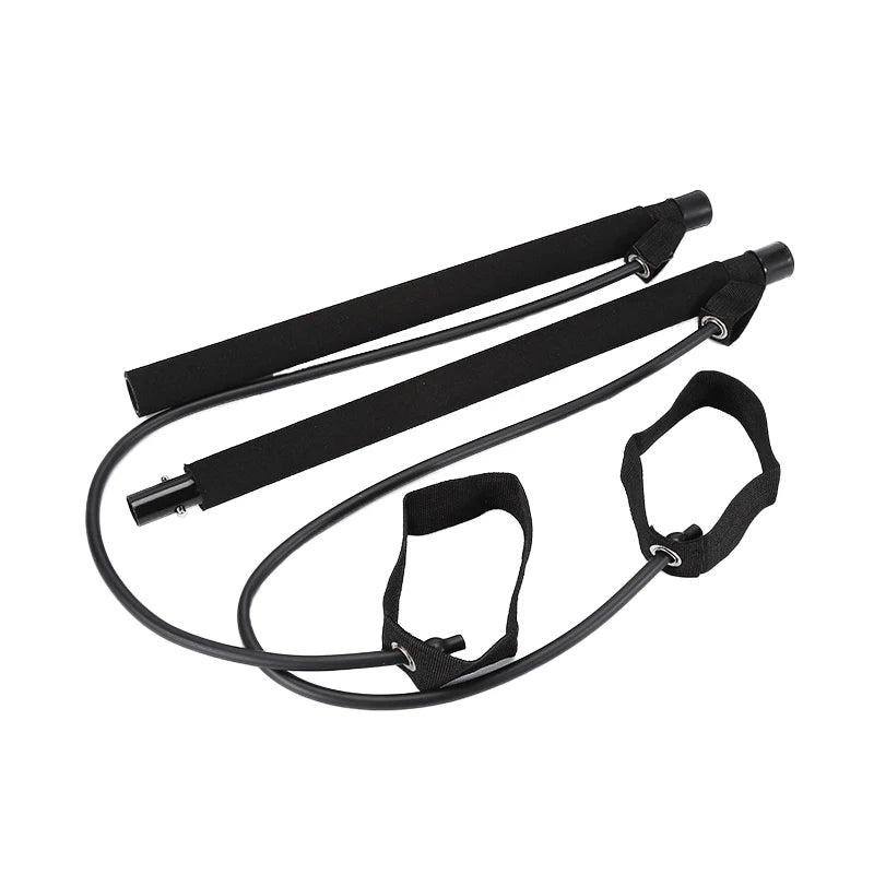 Multifunctional Pilates Bar Combination Fitness Bar Yoga Chest Expansion Tension Rope Back Trainer Elastic Rope Stretching Belt Champions Clubs