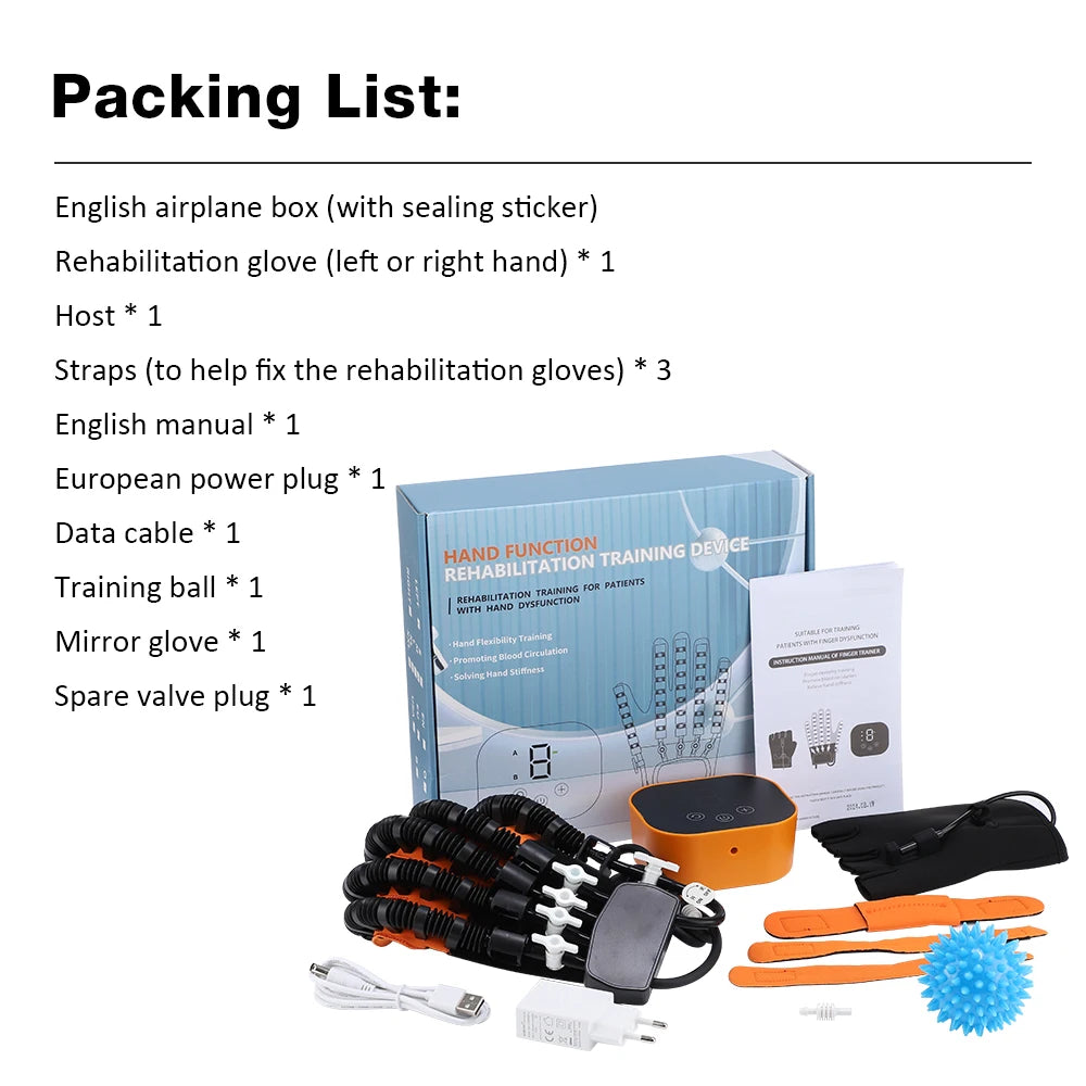 Hemiplegia Rehabilitation Robot Glove – Stroke Recovery & Finger Training Device for Hand Function Restoration