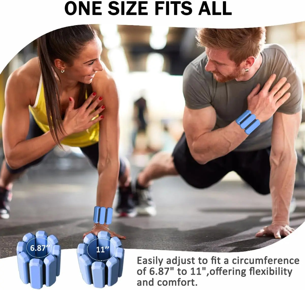 Wrist & Ankle Weights for Women & Men – Adjustable Arm & Leg Weighted Bracelets for Yoga, Running, Cardio & Gym Workouts