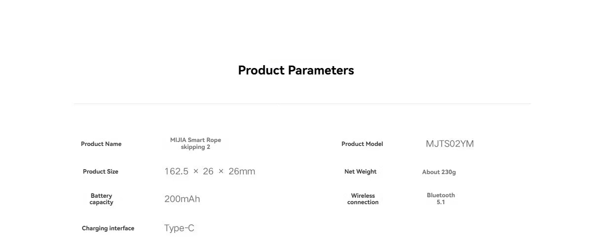 Xiaomi Mijia Smart Jump Rope 2 Bluetooth Fitness Weight Loss Exercise Counting Gravity Ball Skipping Fat Burning For Mihome APP