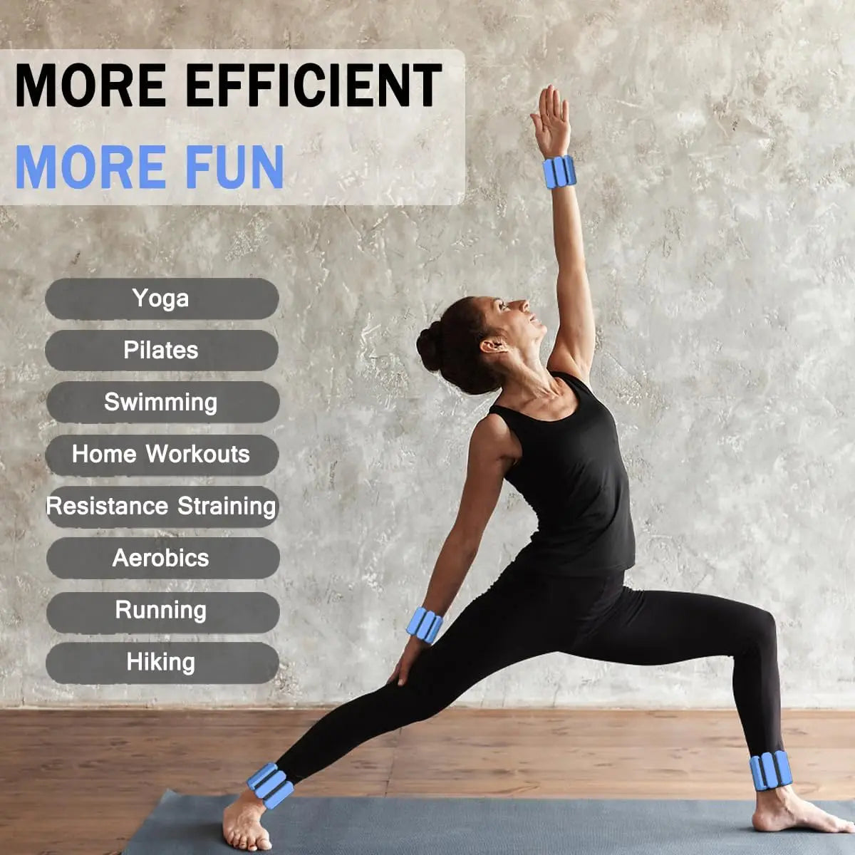 Wrist & Ankle Weights for Women & Men – Adjustable Arm & Leg Weighted Bracelets for Yoga, Running, Cardio & Gym Workouts