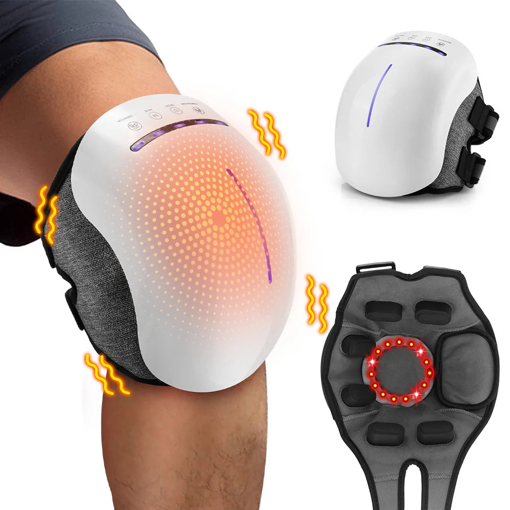 Smart Hot Compress Knee Relaxing Massager – Infrared Laser Heat & Vibration Therapy