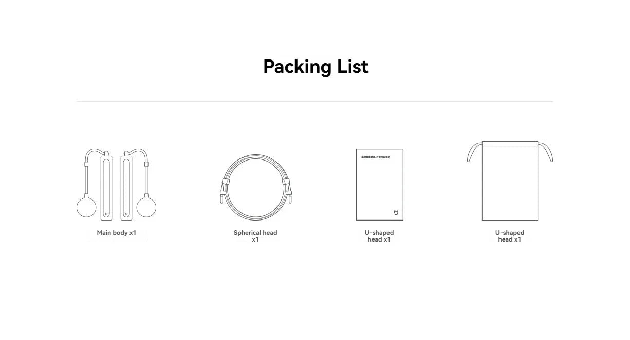 Xiaomi Mijia Smart Jump Rope 2 Bluetooth Fitness Weight Loss Exercise Counting Gravity Ball Skipping Fat Burning For Mihome APP