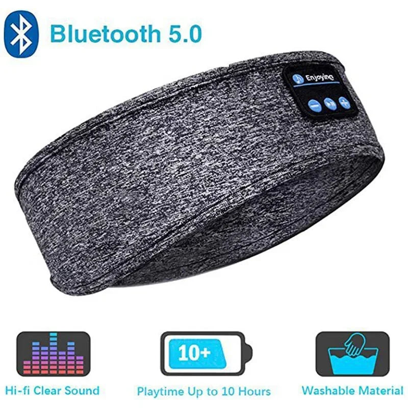 Bluetooth Sleep Headband Headphones – Wireless Music Sleep Mask for Sports, Travel & Relaxation