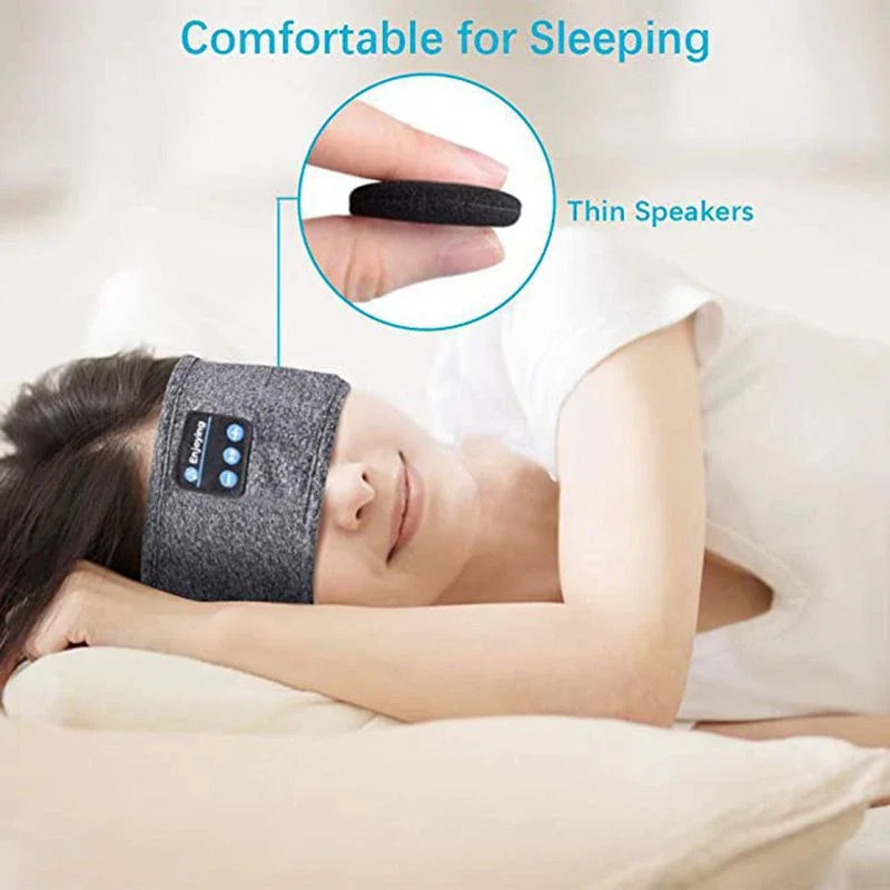 Bluetooth Sleep Headband Headphones – Wireless Music Sleep Mask for Sports, Travel & Relaxation