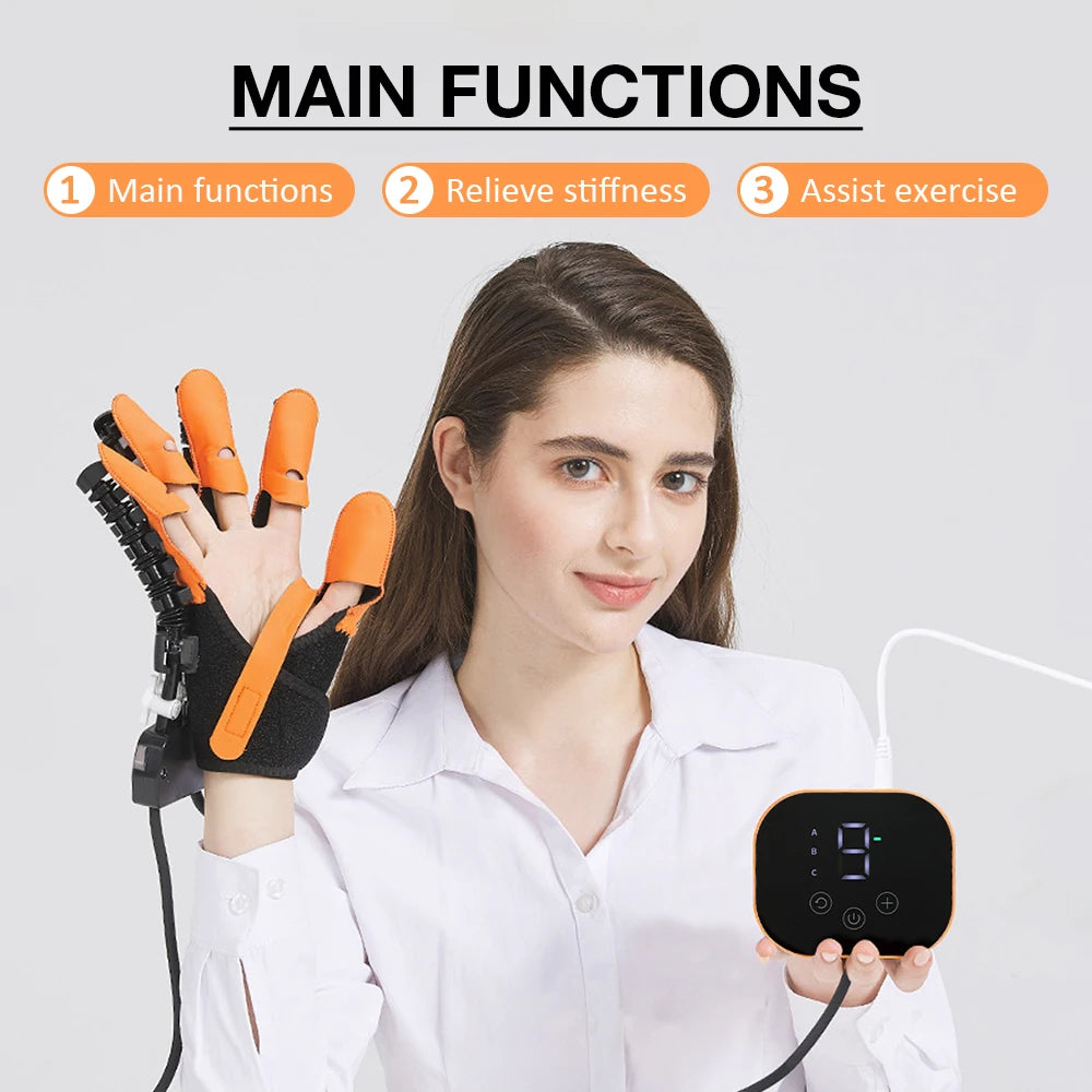 Hemiplegia Rehabilitation Robot Glove – Stroke Recovery & Finger Training Device for Hand Function Restoration