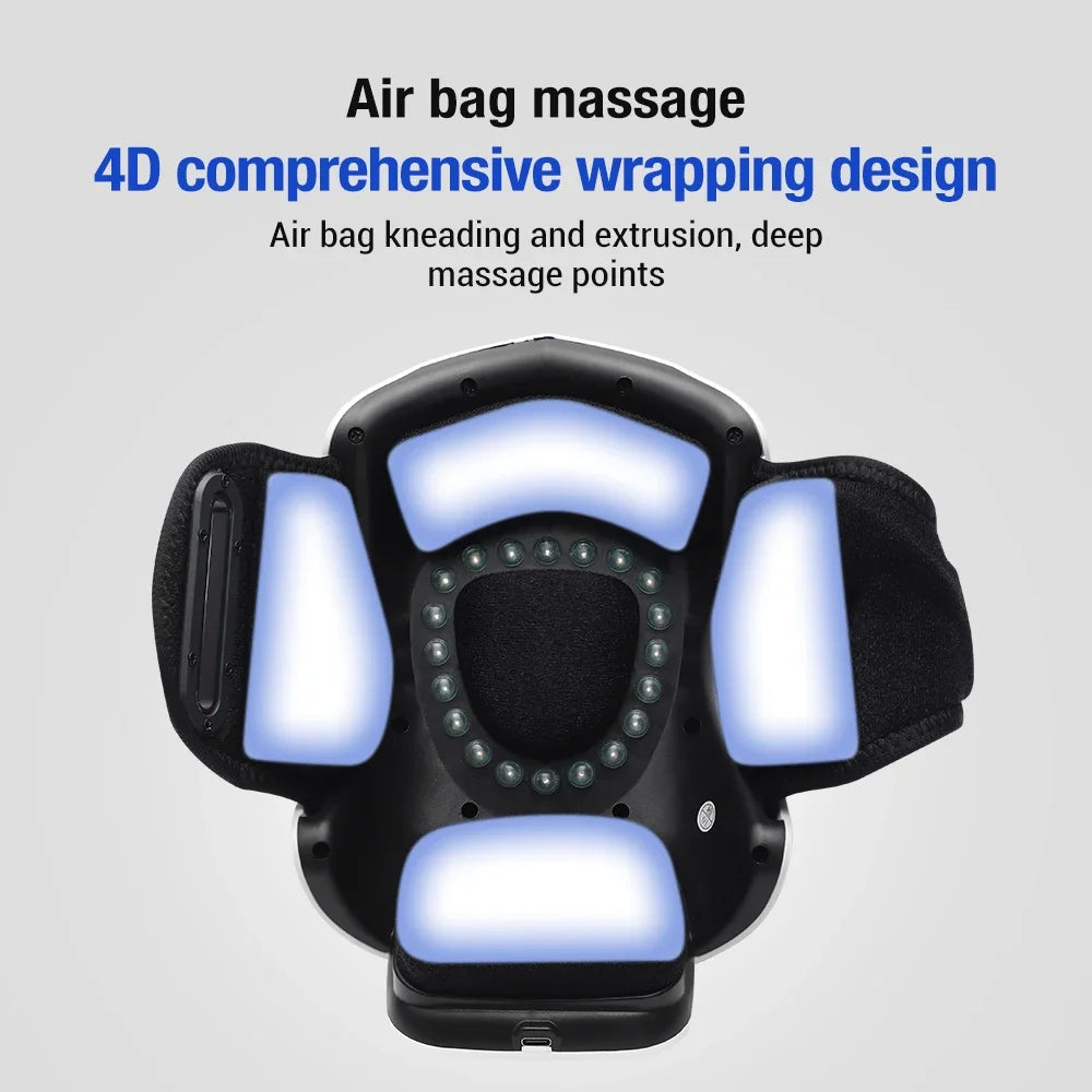 Smart Hot Compress Knee Relaxing Massager – Infrared Laser Heat & Vibration Therapy