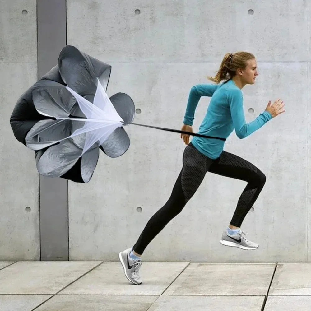 Adjustable Speed Parachute Agility Training Umbrella — Football, Soccer, Resistance Running Chute, Speed & Agility Trainer