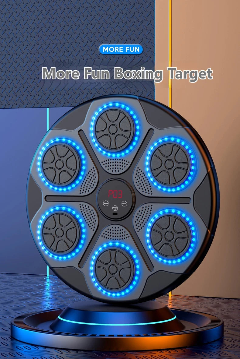 New Music Boxing Machine Smart Bluetooth Wall Mounted Music Boxing Trainer Gym Home Electronic Boxing Target Punching Equipment Champions Clubs