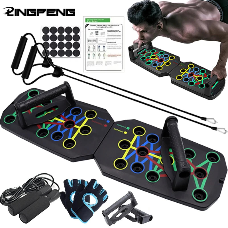 Push-up Board Set – Portable Foldable Fitness Equipment for Chest, Arms, Abdomen & Back Training