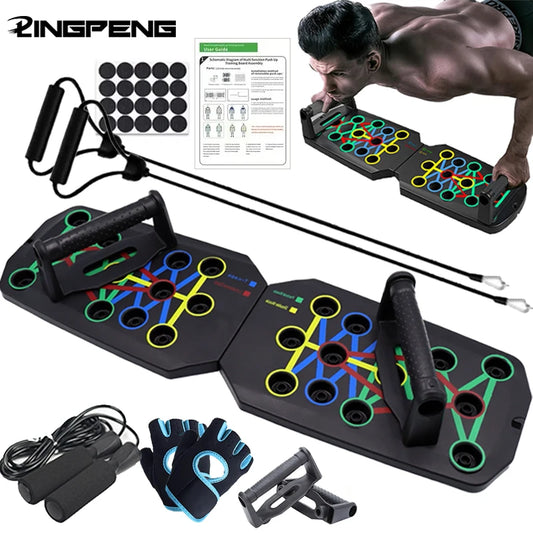 Push-up Board Set – Portable Foldable Fitness Equipment for Chest, Arms, Abdomen & Back Training