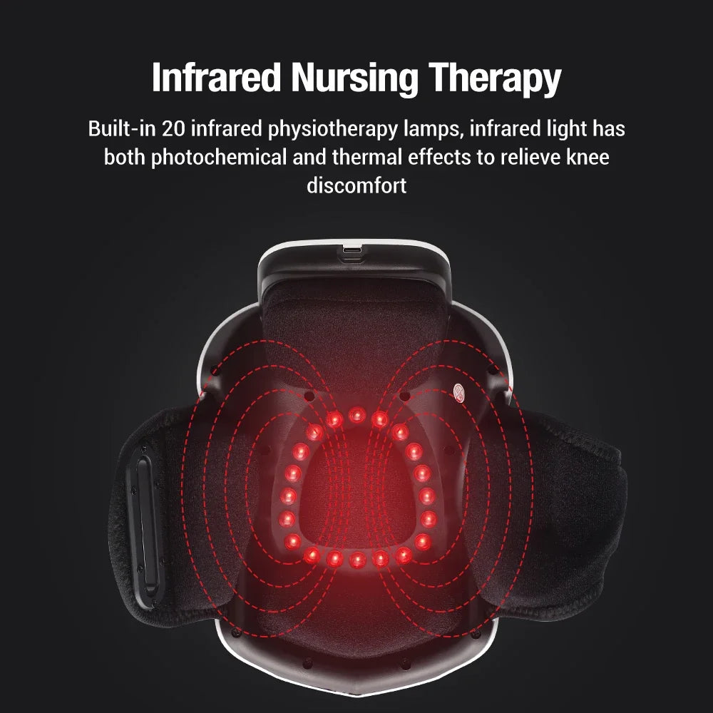 Smart Hot Compress Knee Relaxing Massager – Infrared Laser Heat & Vibration Therapy
