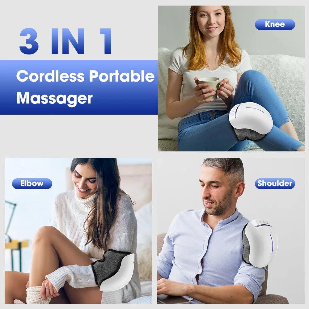 Smart Hot Compress Knee Relaxing Massager – Infrared Laser Heat & Vibration Therapy