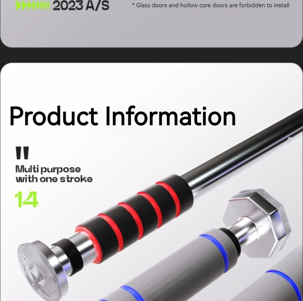 Telescopic Doorway Pull Up Bar – Adjustable Non-Slip Home Gym Fitness Equipment for Strength Training