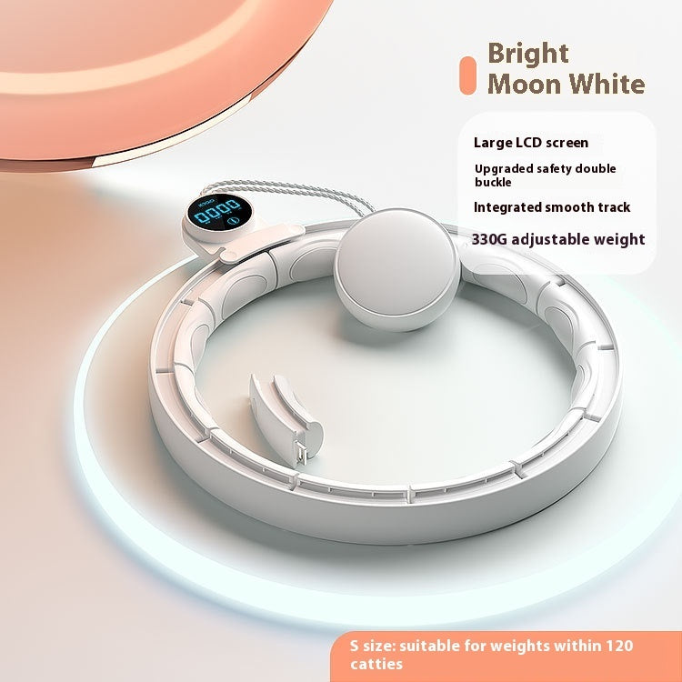 Smart Weighted Fitness Hoop – Adjustable, Removable, Digital Calorie Counter