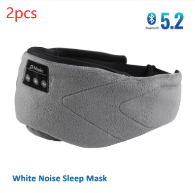 White Noise Bluetooth Sleep Eye Mask – Comfortable USB Rechargeable