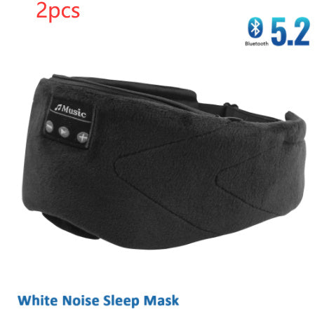White Noise Bluetooth Sleep Eye Mask – Comfortable USB Rechargeable