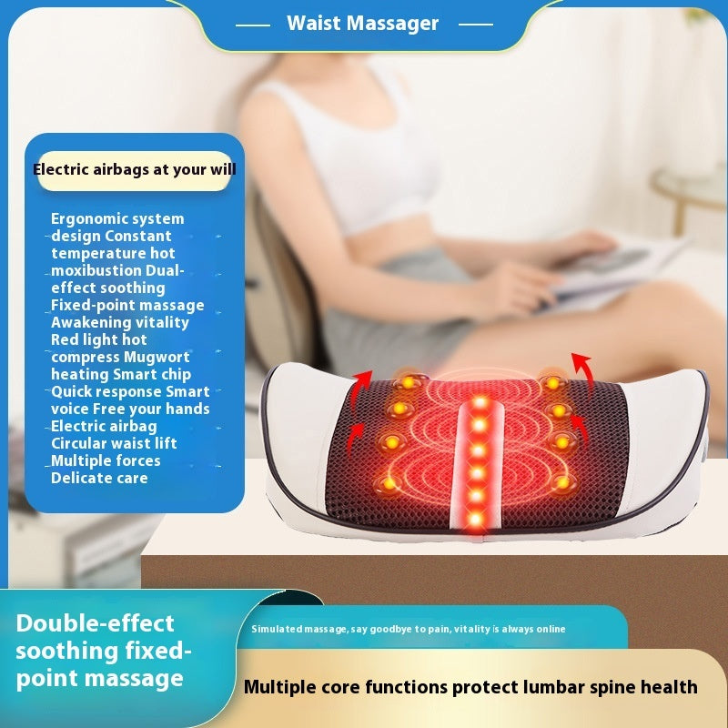 Lumbar Spine Massage Instrument – Multifunctional Back Stretcher & Vibration Therapy