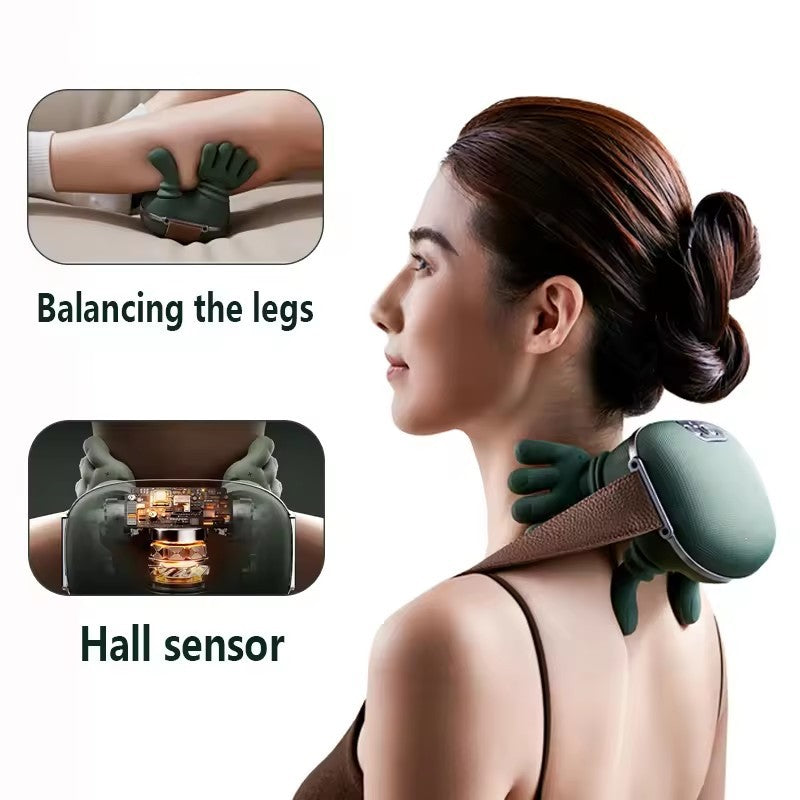 “Wireless Neck & Shoulder Massager – Deep Kneading Back & Shoulder Pain Relief”