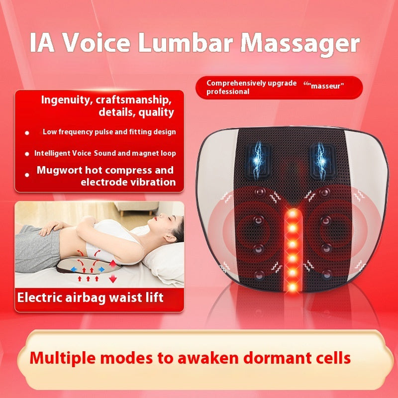 Lumbar Spine Massage Instrument – Multifunctional Back Stretcher & Vibration Therapy