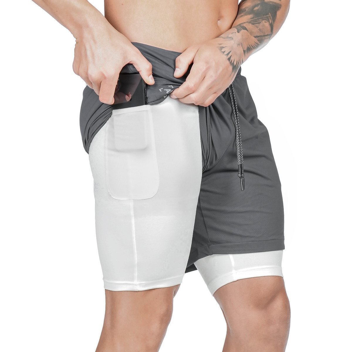 Men’s Pocket Compression Shorts – High-Performance Fit for Running, Training & Recovery - Champions Clubs