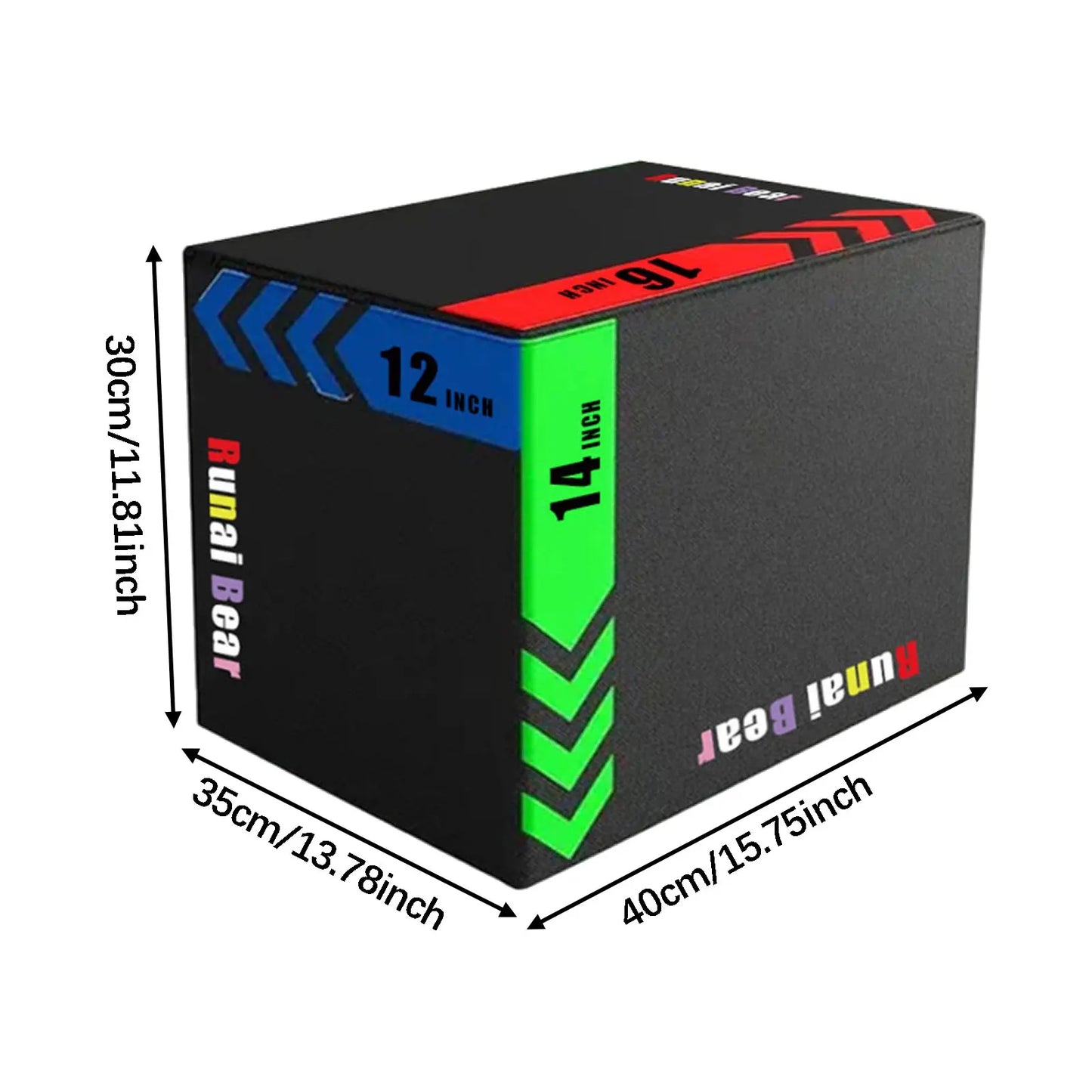 3-in-1 Plyometric Jump Box – Portable Strength & Conditioning Training Equipment