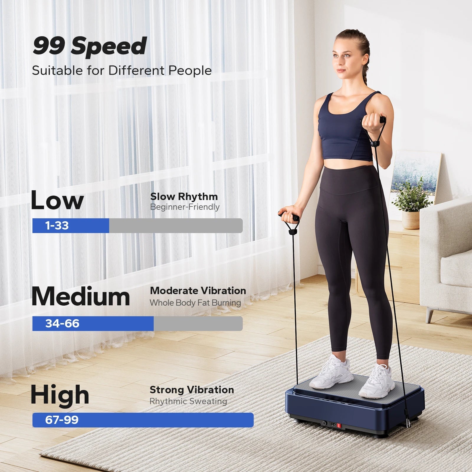 MERACH Vibration Plate Exercise Machine Vibration Plate for Lymphatic Drainage Relieve Pain Help Sleep Fat Burning & Weight Loss Champions Clubs
