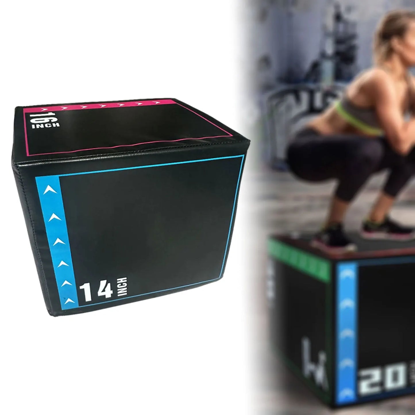 3-in-1 Plyometric Jump Box – Portable Strength & Conditioning Training Equipment