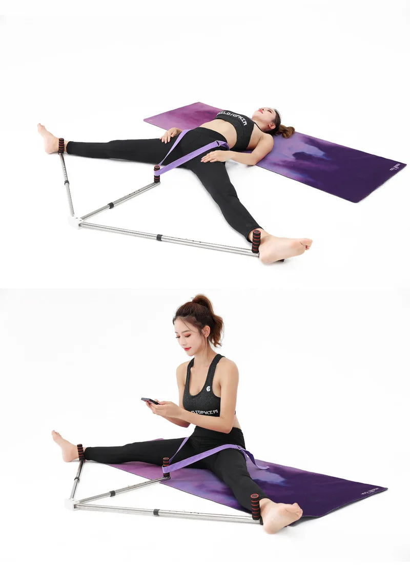 3-Bar Adjustable Leg Stretcher Machine – Stainless Steel Flexibility Trainer for Yoga, Dance & Martial Arts