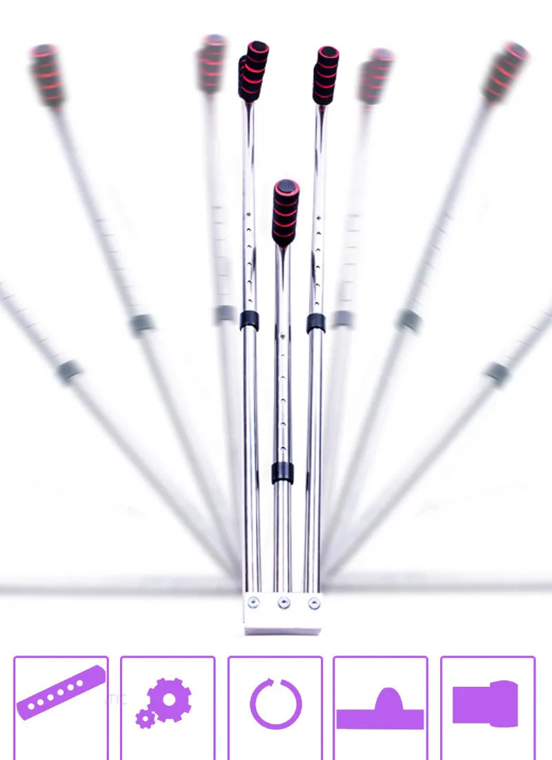 3-Bar Adjustable Leg Stretcher Machine – Stainless Steel Flexibility Trainer for Yoga, Dance & Martial Arts